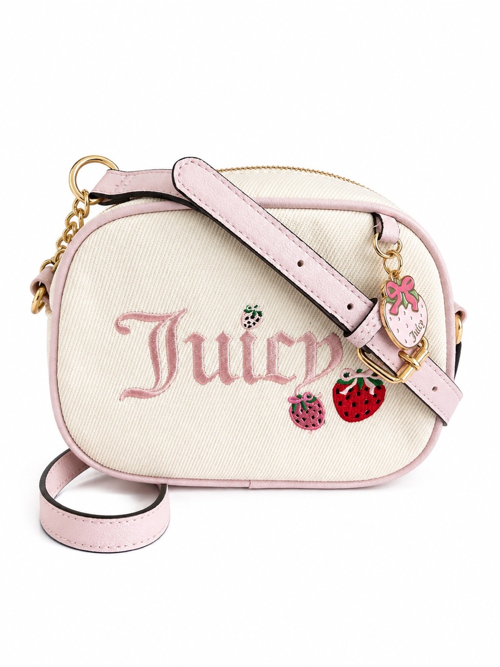 Juicy Couture Berry Sweet Strawberry Camera Crossbody Bag NWT